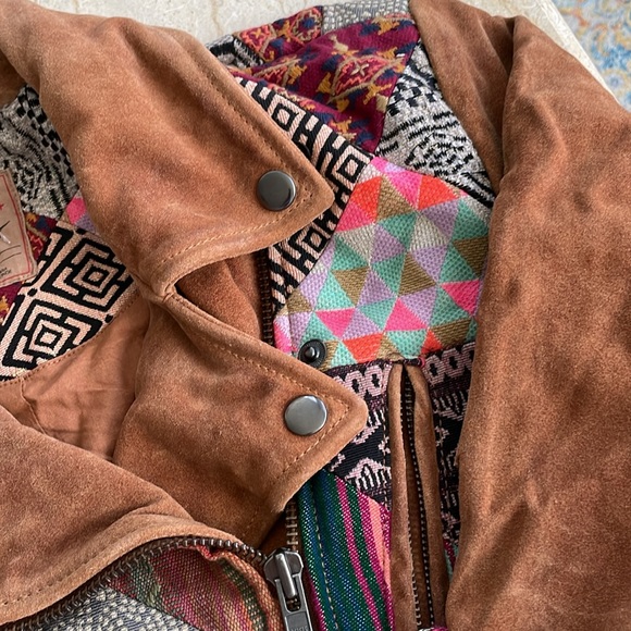 NWOT We The Free Vintage Style Cow Leather Jacket. S. Rare! $950 - Picture 8 of 15